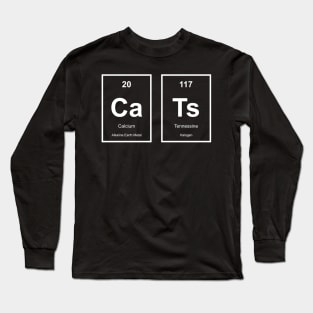 Cats Periodic Table Dark Long Sleeve T-Shirt